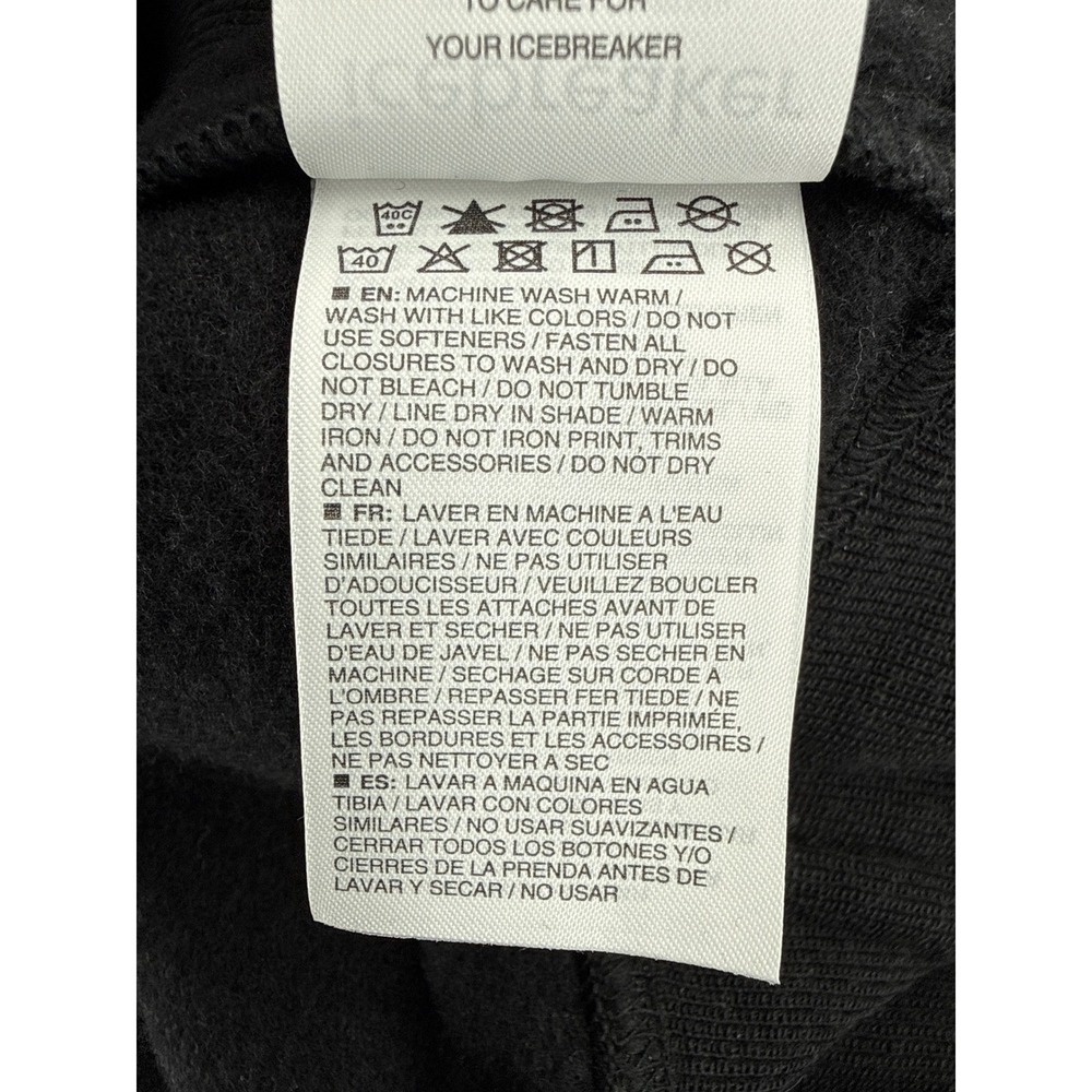 Icebreaker Mens Lydmar LS Zip RealFleece Merino Wool Jacket Black XL - Picture 9 of 9